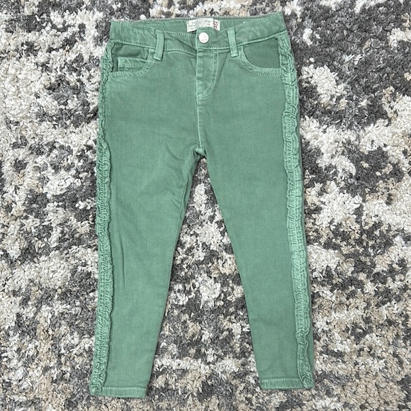 Zara Kid’s Green Jeans - Picture 1 of 8